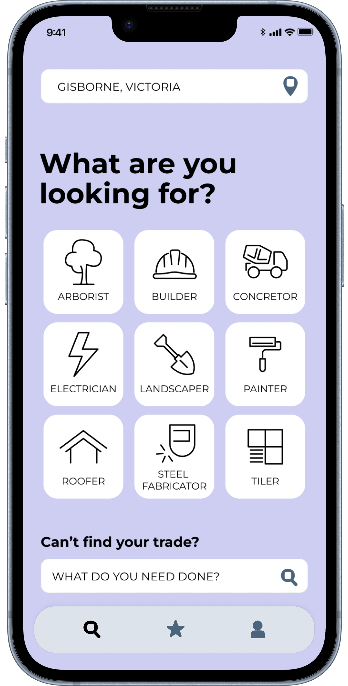 Device preview with JOB DONE application opened